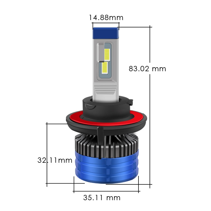 H13 Super LED Set 12V - 24V - Autolichtbeeld