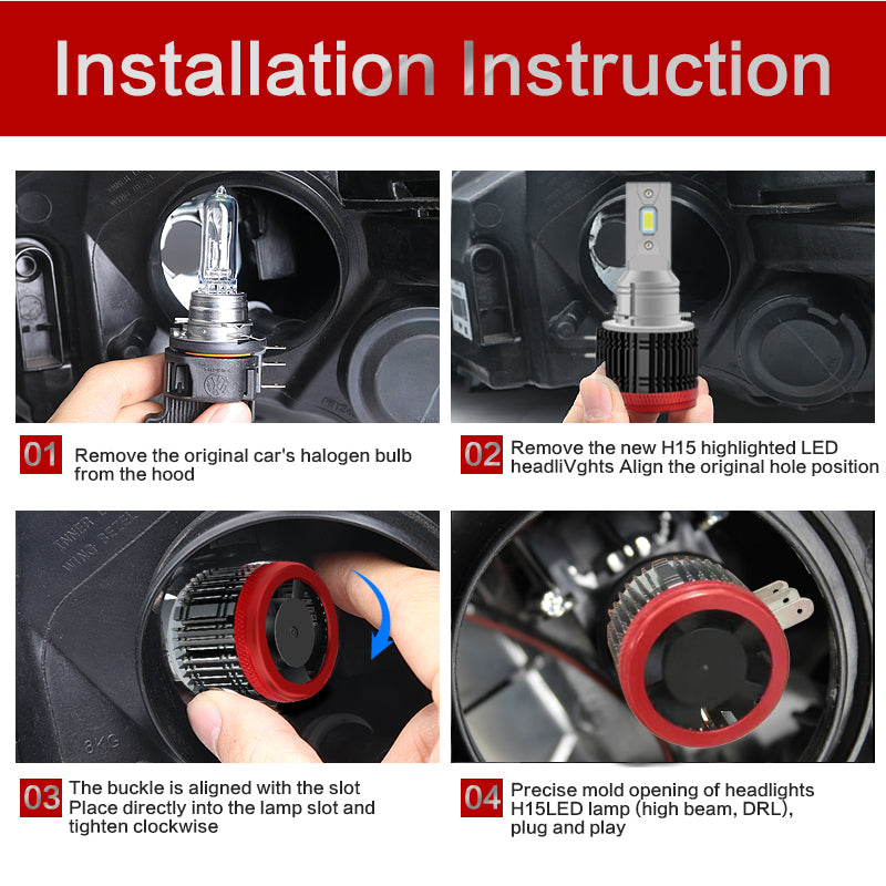 H15 Super LED Set 12V - Autolichtbeeld