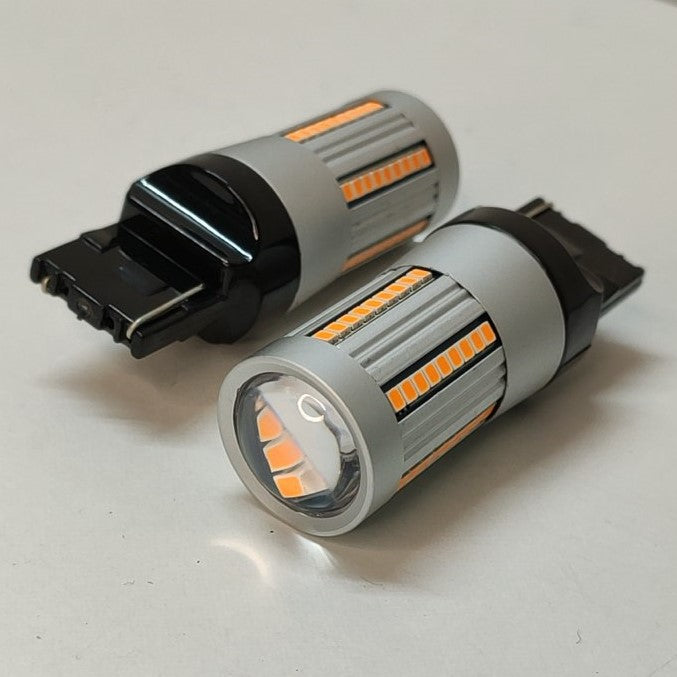 LED knipperlicht W21-5W T20 7440 Oranje - Autolichtbeeld
