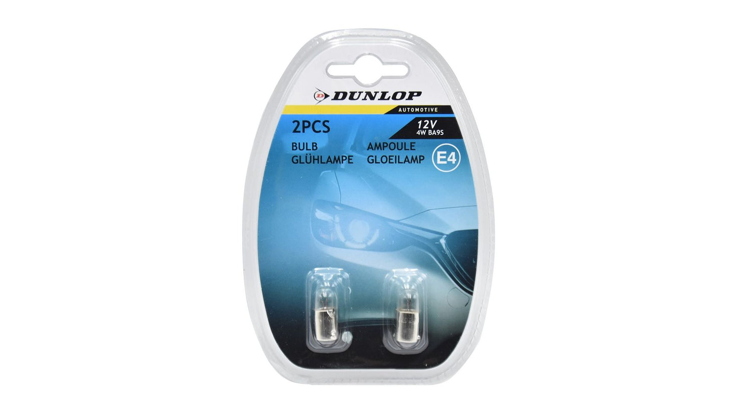 Set Halogeen Dunlop kentekenverlichting en interieurverlichting / BA9S 12V - Autolichtbeeld