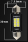Set LED kentekenverlichting en interieurverlichting / C5W 12V 330 Lumen - Autolichtbeeld