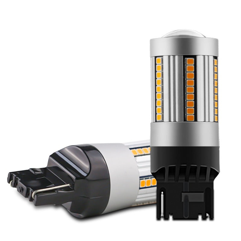 Set knipperlicht LED T20 7440 12V - 24V Oranje - Autolichtbeeld