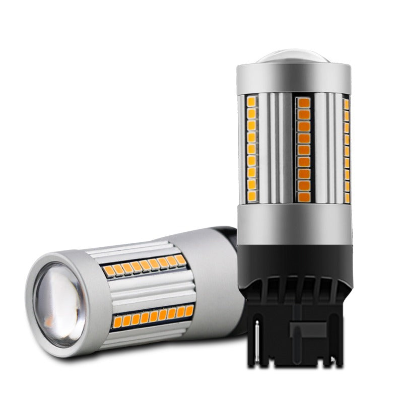 Set knipperlicht LED T20 7440 12V - 24V Oranje - Autolichtbeeld