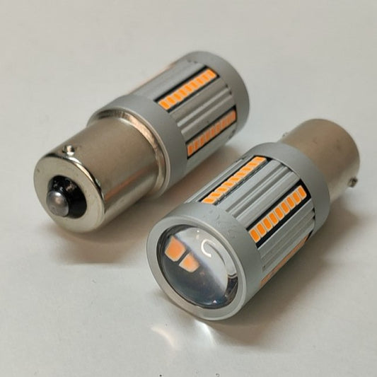 LED knipperlicht BA15S / P21W / 1156 Oranje - Autolichtbeeld